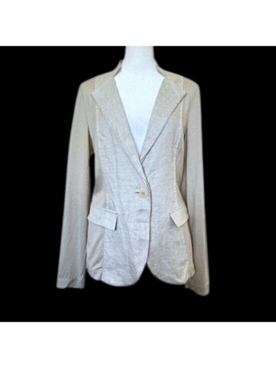 Layfette 148 New York Jackets & Blazers - Lafayette 148 New York Raffia Multi Linen Cotton Hemp Blend Blazer Jacket Sz 4